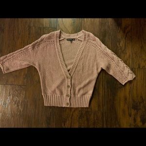 Banana Republic Mad Men Mauve Pink Cardigan - S